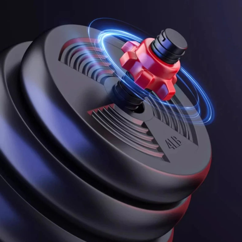 5-44lbs Adjustable Dumbbell to Barbell Set Home Gym