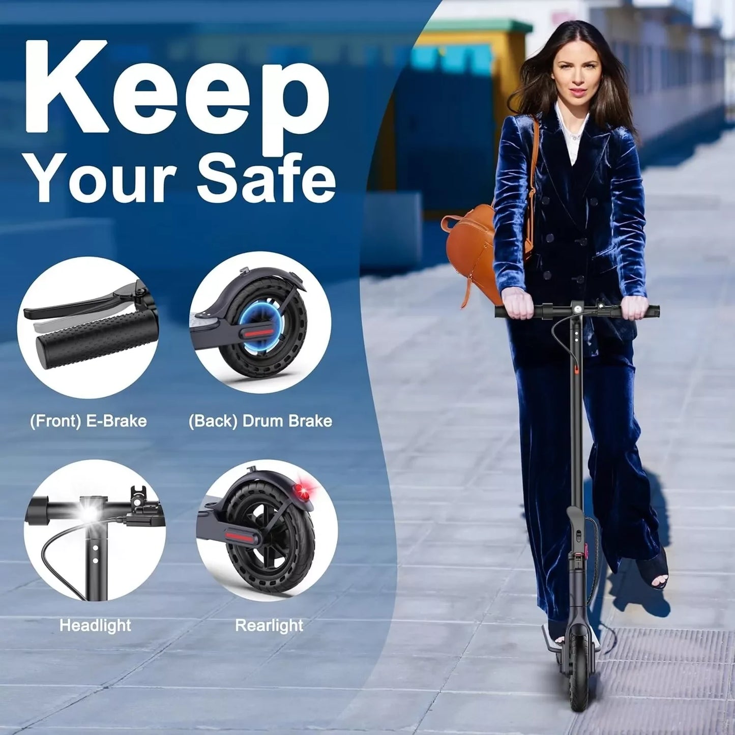 LP60 Electric Scooter 350W 19mph 8.5inch tire 16miles