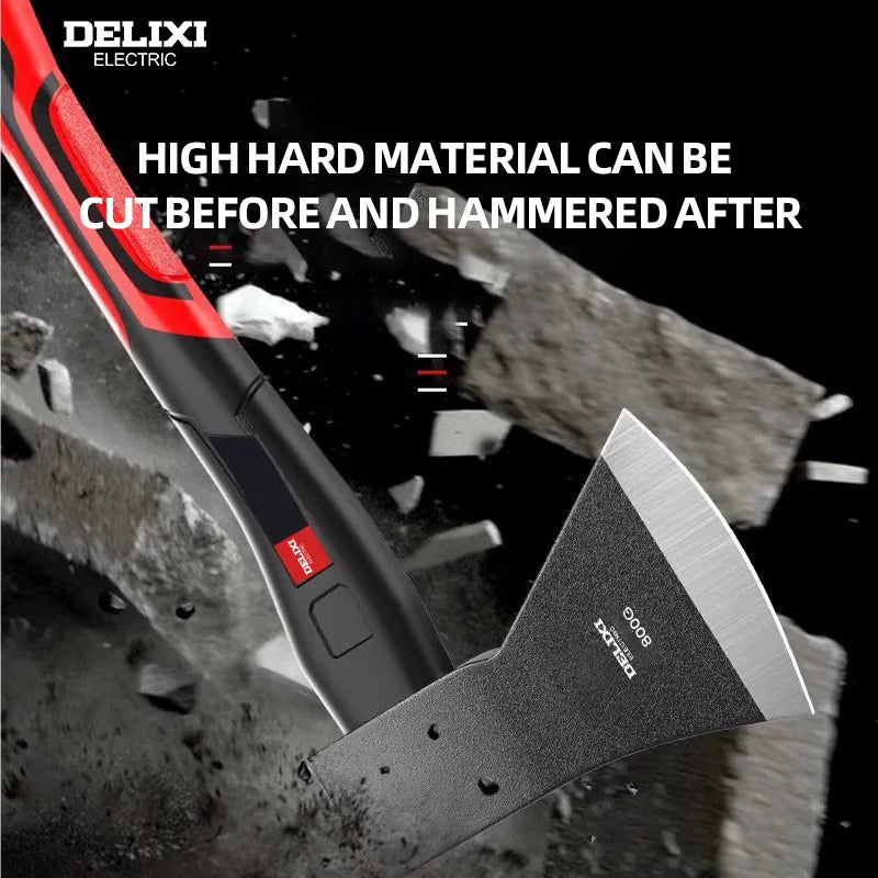 15-inch chopping axe with blade cover, chopping hammer