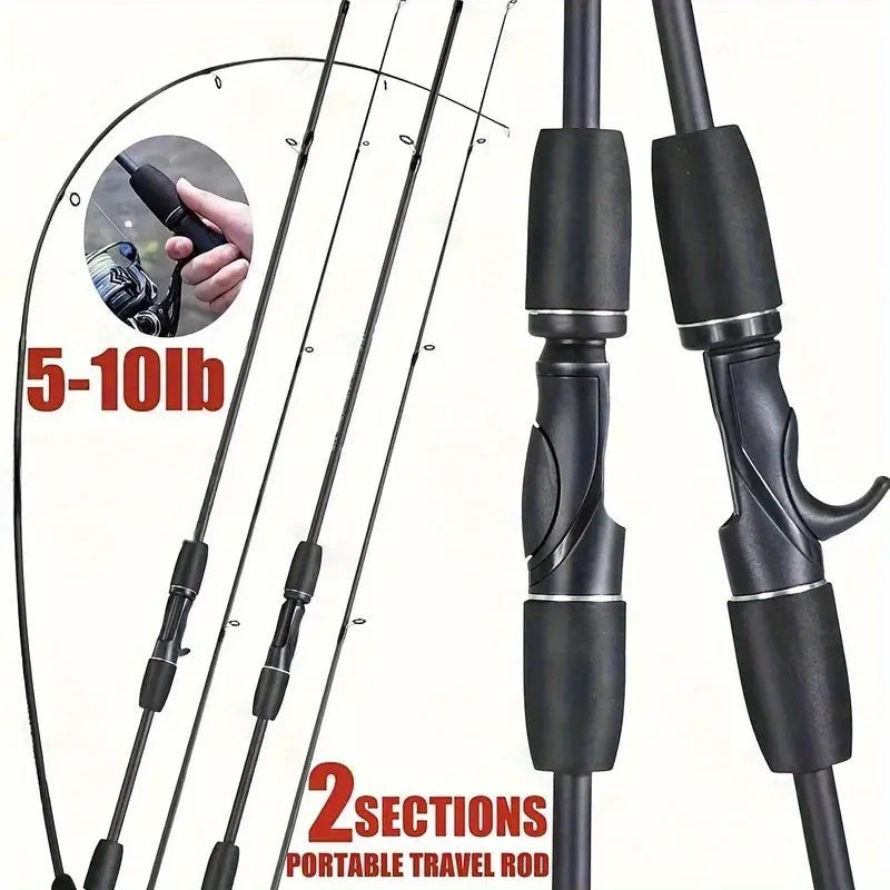1PCS 70.87inch/ - Long Distance Casting M Adjustment Two-Section Rod