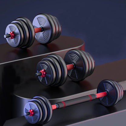 5-44lbs Adjustable Dumbbell to Barbell Set Home Gym