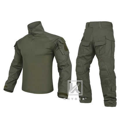 Tactical Camouflage Shirt & Pants Kit Combat Uniform