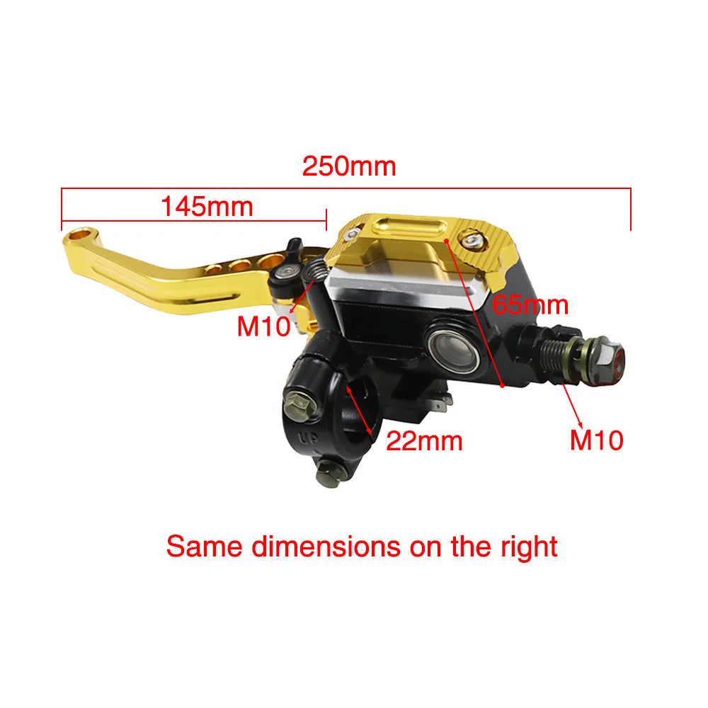 - Brake Clutch Pump Master Cylinder Motorcycle22mm for Honda For Yamaha For Kawasaki