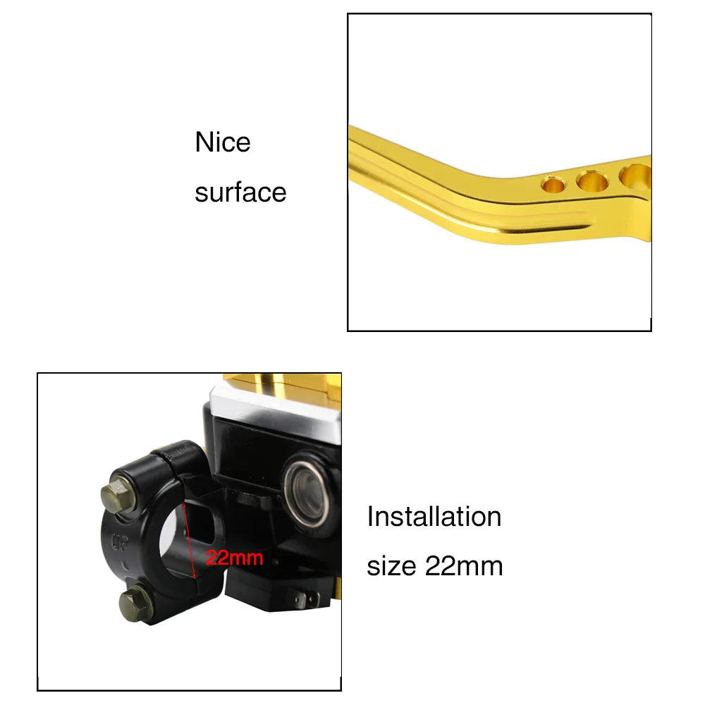 - Brake Clutch Pump Master Cylinder Motorcycle22mm for Honda For Yamaha For Kawasaki