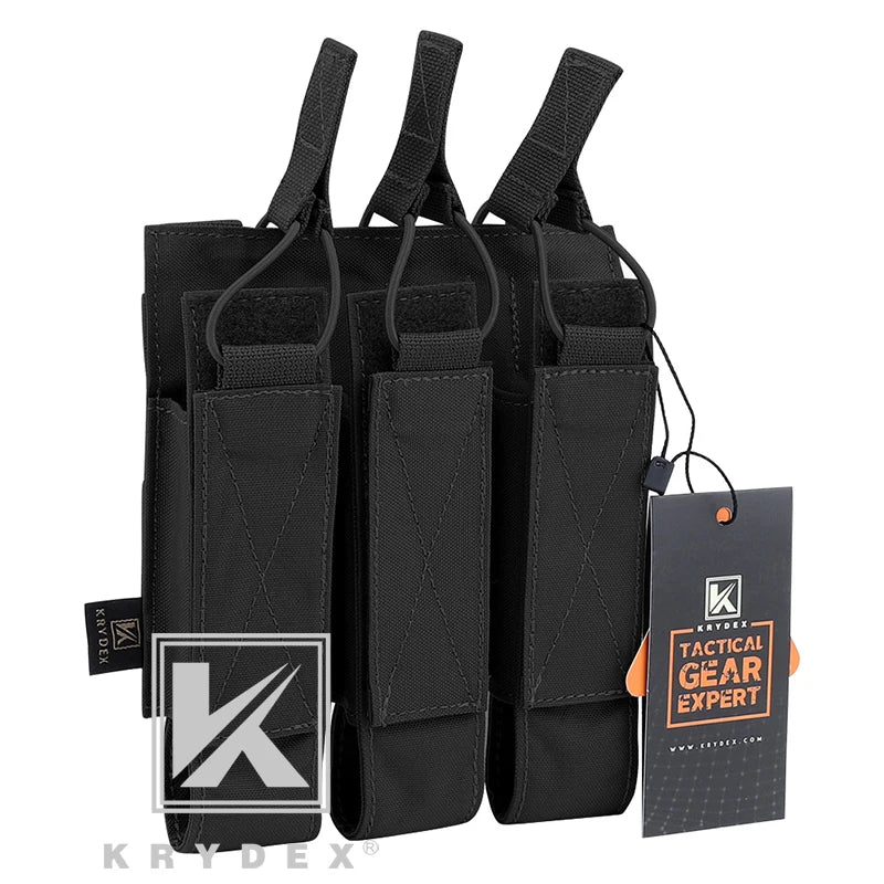 MP5 MP7 KRISS Triple Magazine Pouch  For Airsoft Hunting Gear