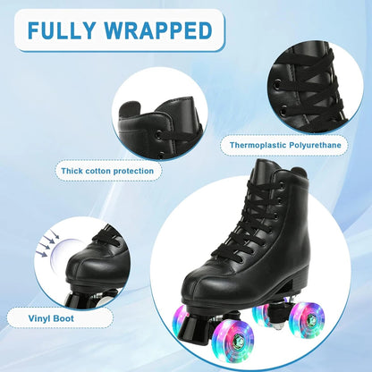 Leather Roller Skates Skating Shoes