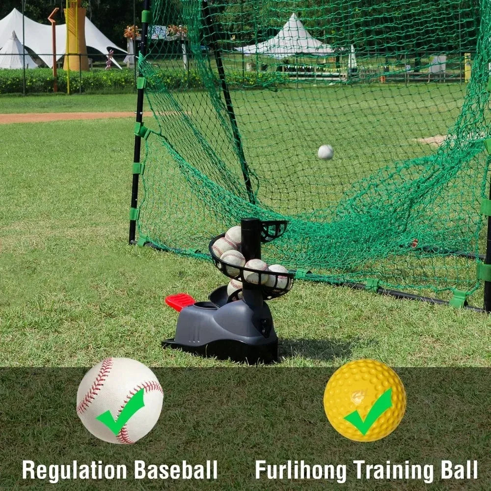 Baseball pitching
   Machine  Step On Paddle and Release