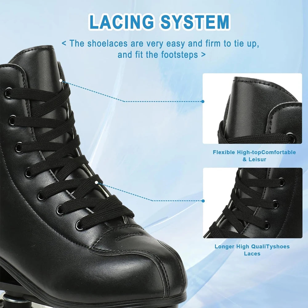 Leather Roller Skates Skating Shoes