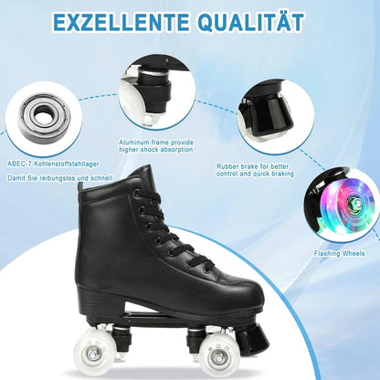 Leather Roller Skates Skating Shoes