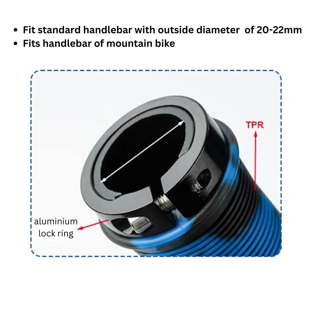 Bicycle Handle bar Rubber Lock-on Grips