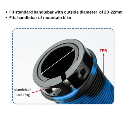 Bicycle Handle bar Rubber Lock-on Grips