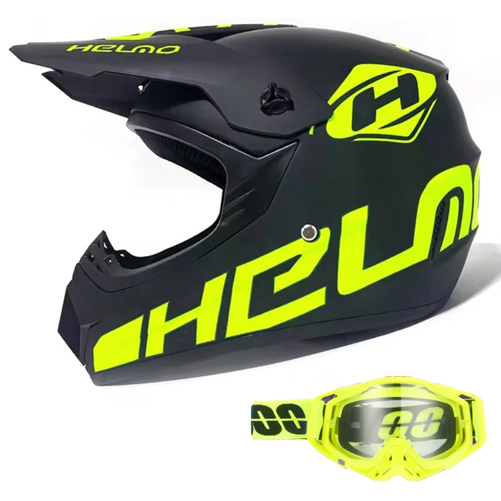 DOT/ECE Motocross Helmet Kit - includes goggles , gloves