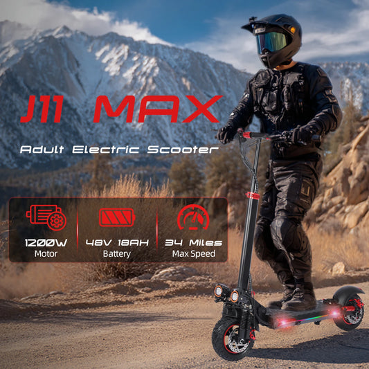 Electric Scooters1200W Brushless Motor Max Speed 34Mile