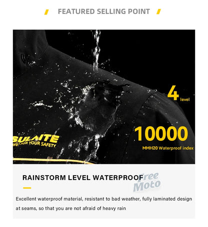 Waterproof Rain Gear Reflective  Rain Coats Lightweight