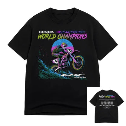 Honda Top Non-winged Motorcycle T-Shirt Racing