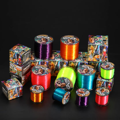 100m 500m Nylon Fishing Line  Super Strong Monofilament for salt or fresh water