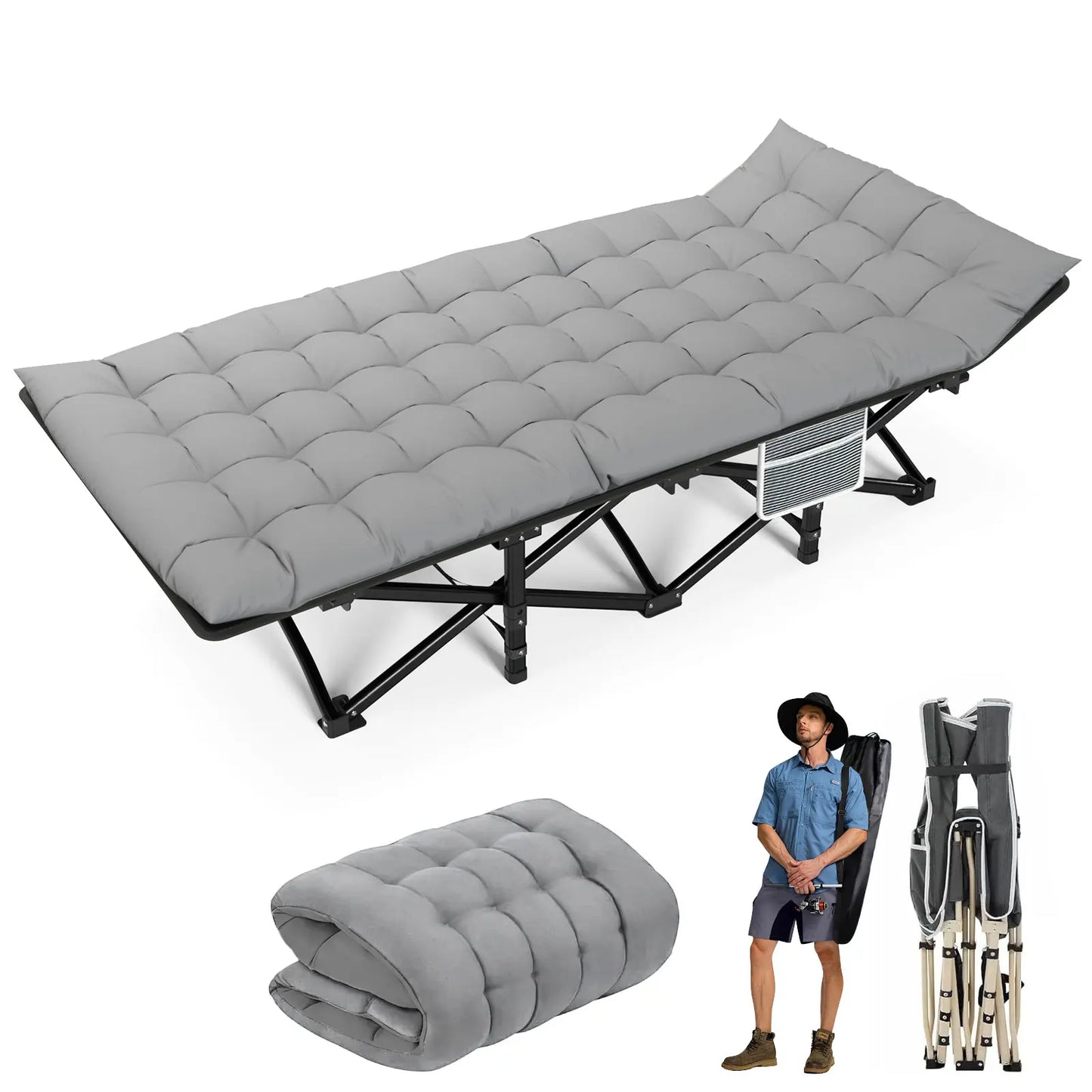 Folding heavy duty portable Cot  camping , hunting