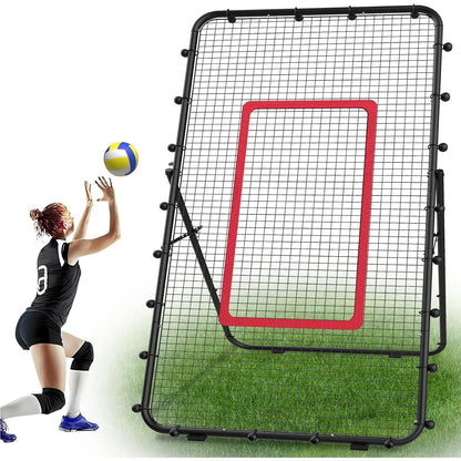 Adjustable 7x4ft  Multi-Sport Rebounder for , Backyard Hitting & Serving Practice