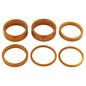 6Pcs Bike Fork Washer Set 2/5/10mm Bicycle Headset Spacer Bike Headset Stem Spacers Aluminum Alloy for 28.6mm Front Fork Bike