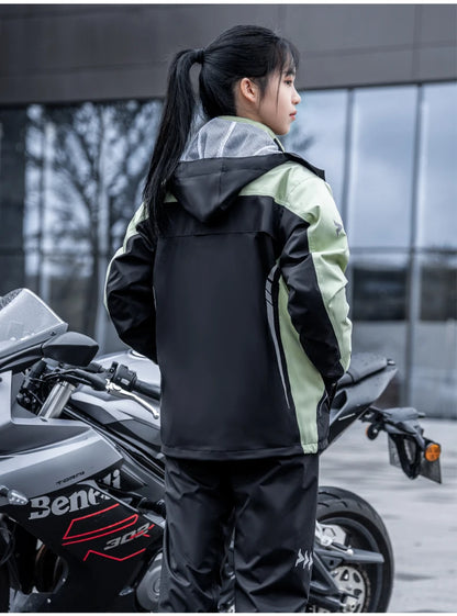 Waterproof Rain Gear Reflective  Rain Coats Lightweight