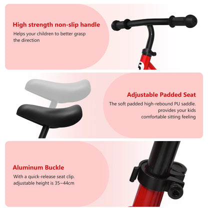 Balance Bike,Lightweight Toddler Bike for 3-6 Year Old Boys