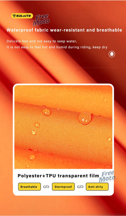 Waterproof Rain Gear Reflective  Rain Coats Lightweight