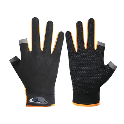 Winter Fishing Gloves 2 Cut Fingers Sport Cycling