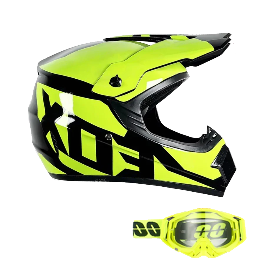 DOT/ECE Motocross Helmet Kit - includes goggles , gloves