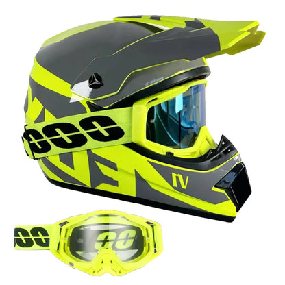 DOT/ECE Motocross Helmet Kit - includes goggles , gloves
