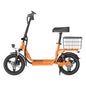 1000W Folding Electric Bike with Seat, Rear Basket