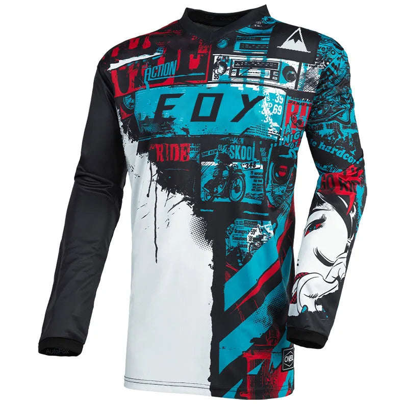 2024 Motocross fox Jersey Mtb Downhill cycle Jeresy
