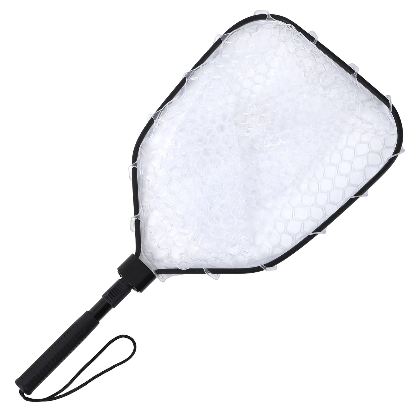 Foldable Fishing Net For Trout Soft Rubber Handle
