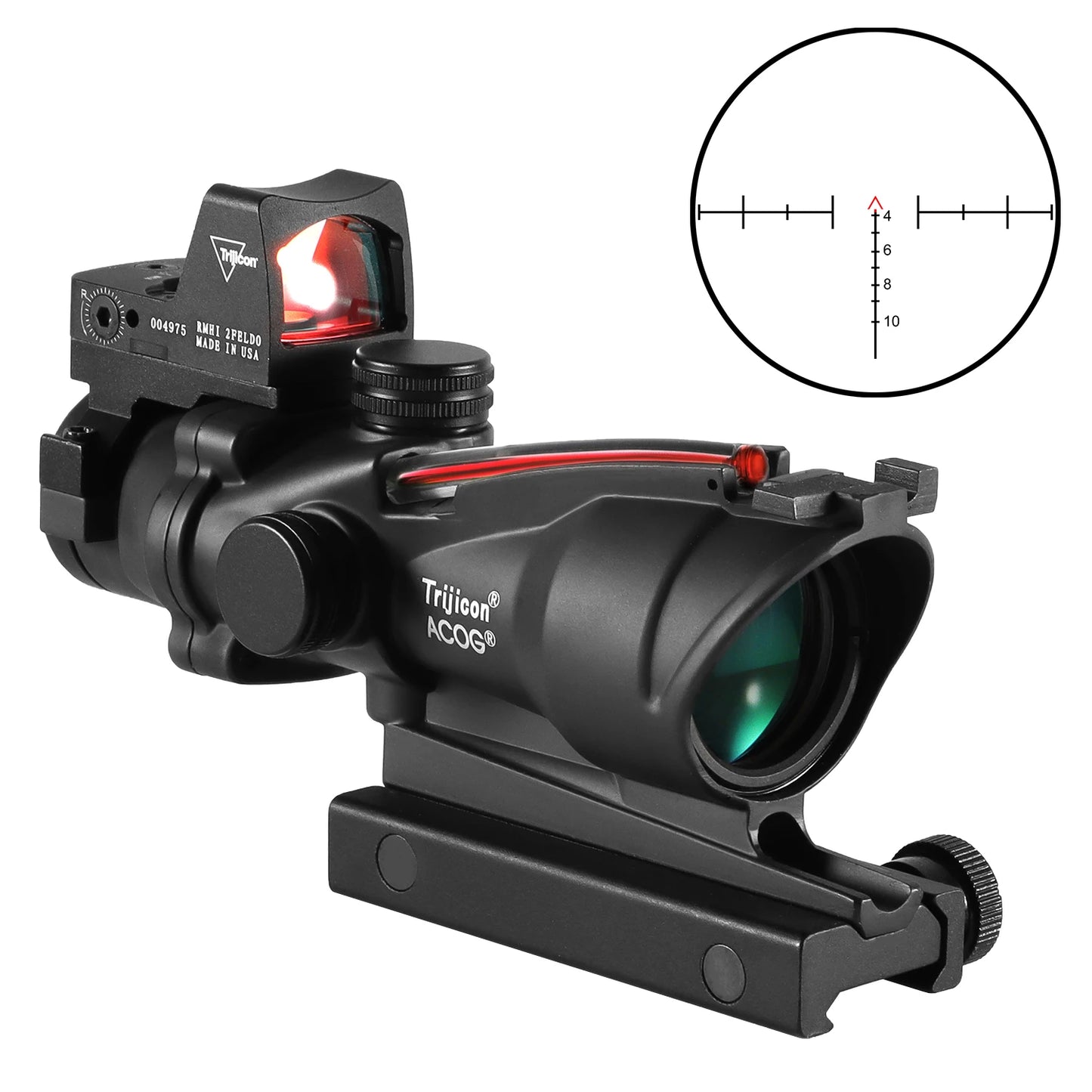 Adjustable 4x32 Red Dot  Scope 20mm Rail Scope