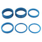 6Pcs Bike Fork Washer Set 2/5/10mm Bicycle Headset Spacer Bike Headset Stem Spacers Aluminum Alloy for 28.6mm Front Fork Bike