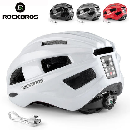 Bicycle Helmet  USB Warning Rear Light Cycling Helmet