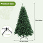 6-7ft Pre-Lit Christmas Tree LED Lights, 8 Modes