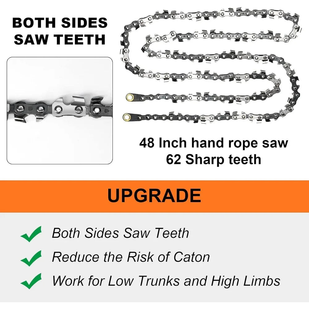 Rope Saw - Folding Pocket Chainsaw for  Limb  Cutting‌