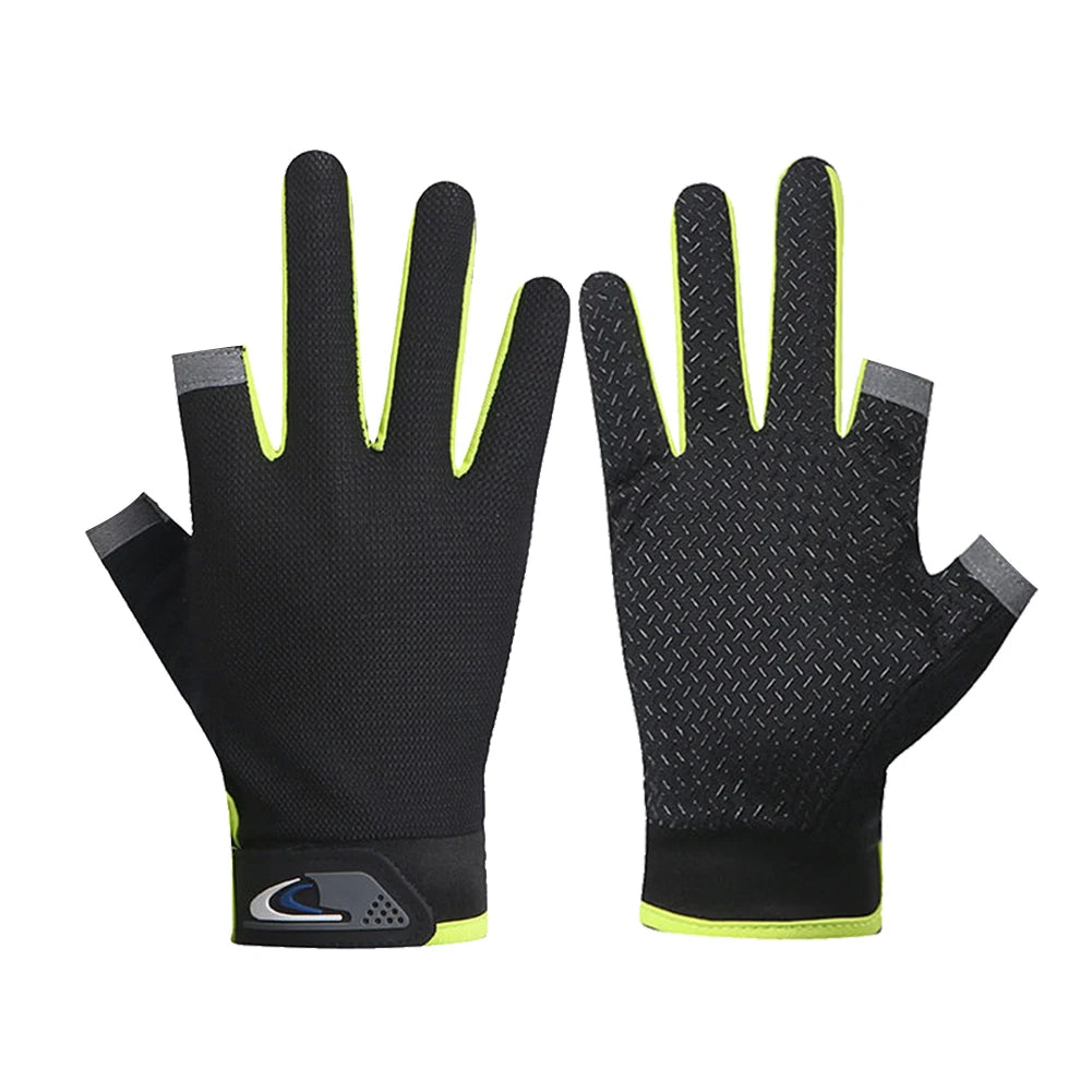 Winter Fishing Gloves 2 Cut Fingers Sport Cycling