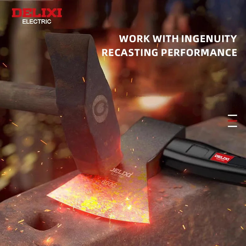 15-inch chopping axe with blade cover, chopping hammer