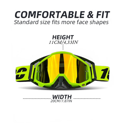 MX Motocross Goggles - Windproof, Anti-Fog