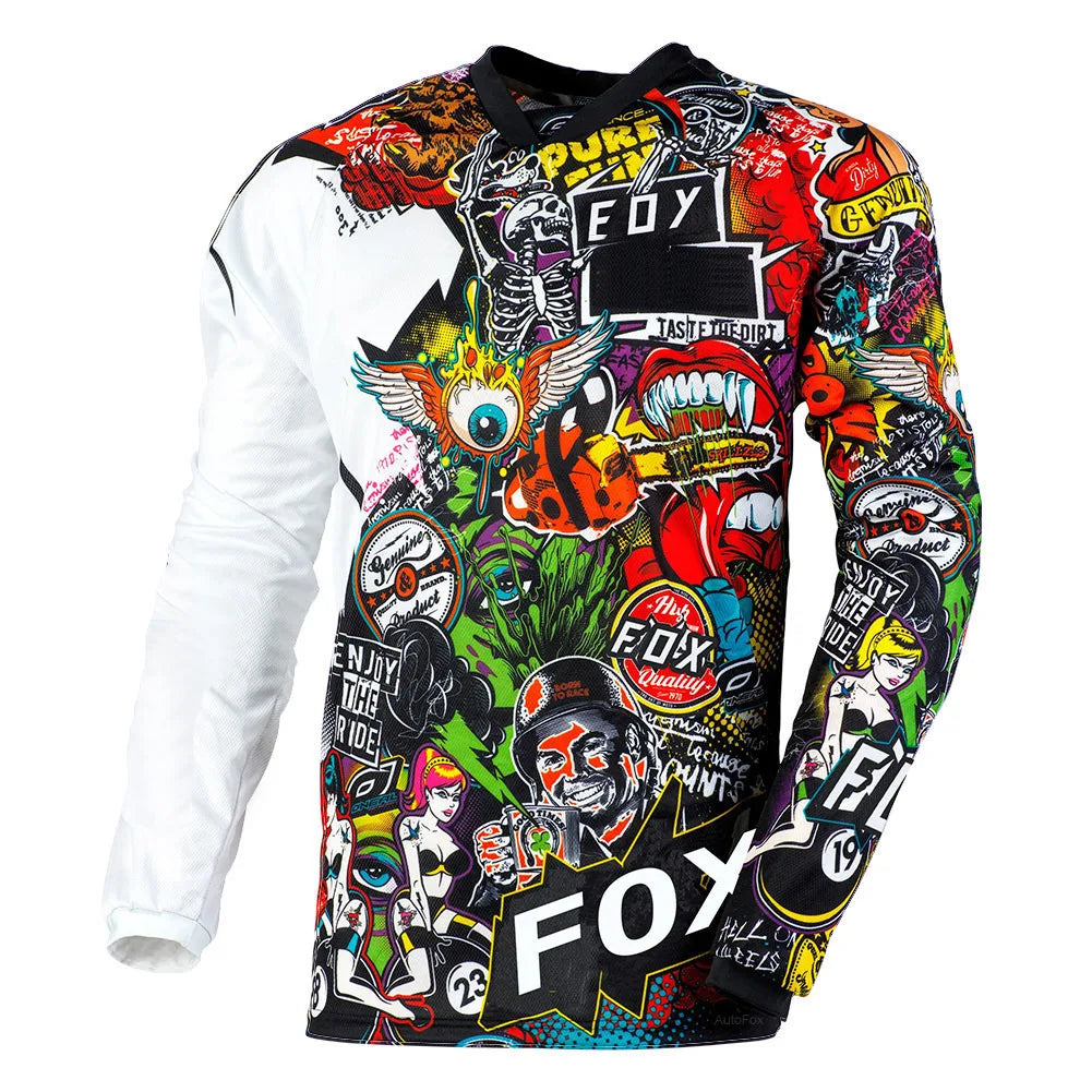 2024 Motocross fox Jersey Mtb Downhill cycle Jeresy