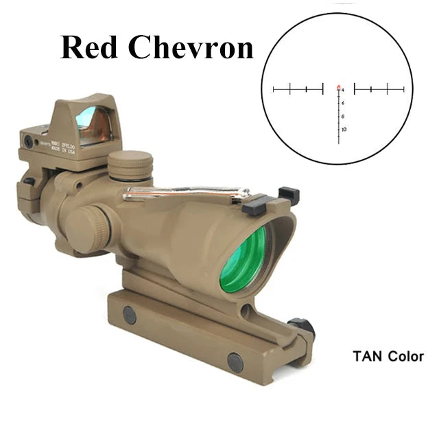 Adjustable 4x32 Red Dot  Scope 20mm Rail Scope