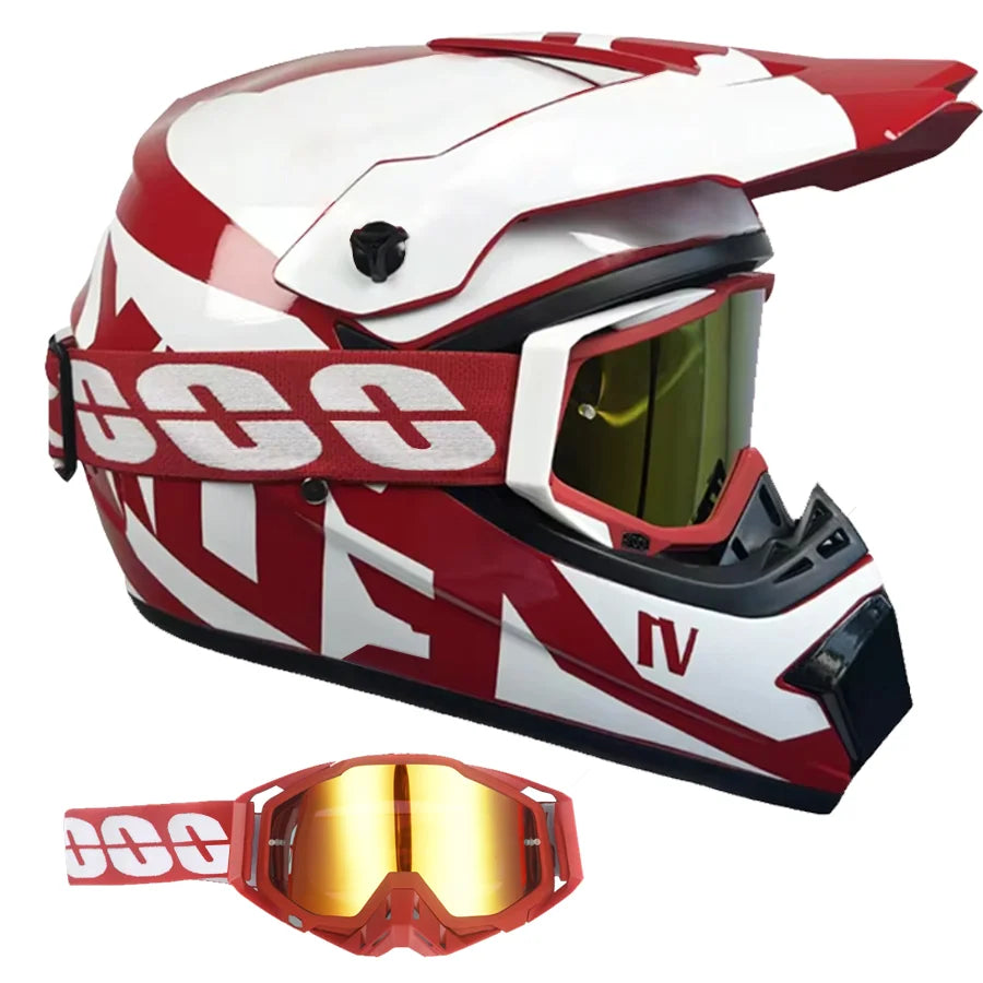DOT/ECE Motocross Helmet Kit - includes goggles , gloves