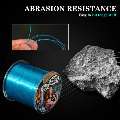 100m 500m Nylon Fishing Line  Super Strong Monofilament for salt or fresh water
