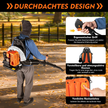 65 CC 2 Stroke Backpack Gas Powered Leaf Blower