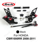 1 Set For HONDA CBR1000RR 2004 - 2020 CNC Adjustable set rear  Foot Peg CBR1000 CBR 1000 RR 2008 2009 2010 2011