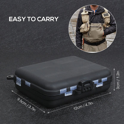263pcs Tackle Box Including Plier Jig Hooks Sinker Weight Swivels Snaps Sinker Slides