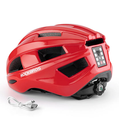 Bicycle Helmet  USB Warning Rear Light Cycling Helmet