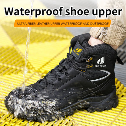 Steel Toe Work Boots High Top Anti-Puncture