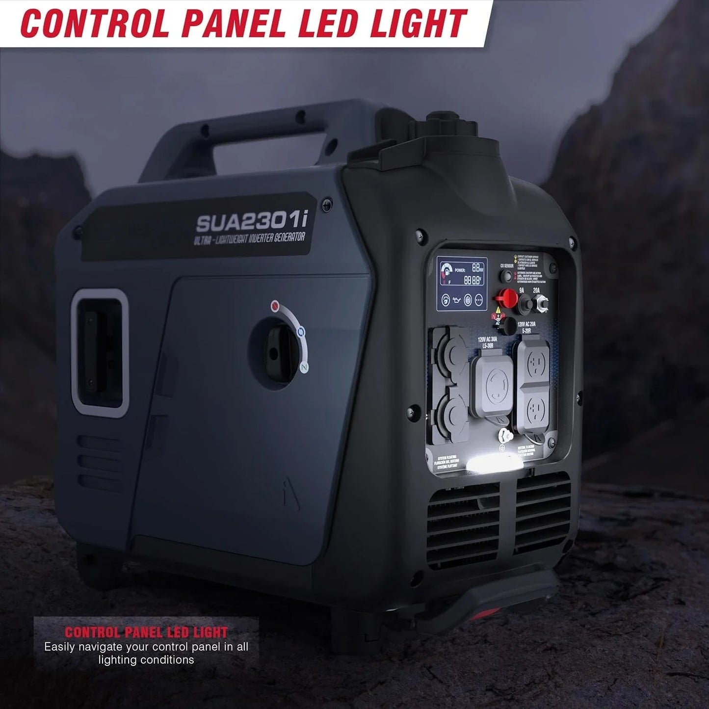 Portable Inverter Generator, 2300W RV Ready, EPA & CARB Compliant